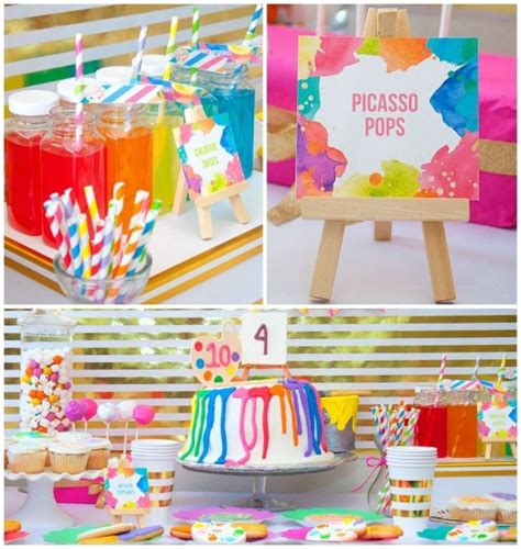 Flashy Neon Paint Party - Birthday Party Ideas for Kids