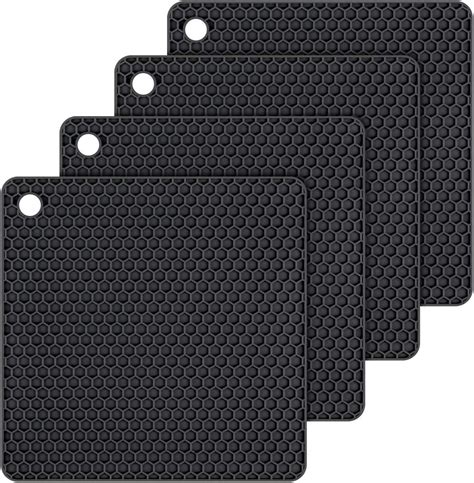 Btat Silicone Trivet Mats 2 Pack Silicone Trivet