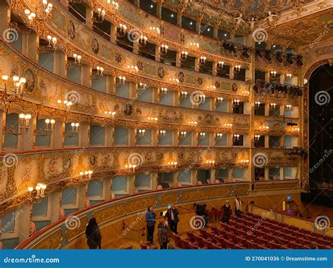 Lodges And Parterre In Opera Gran Teatro La Fenice Editorial Image