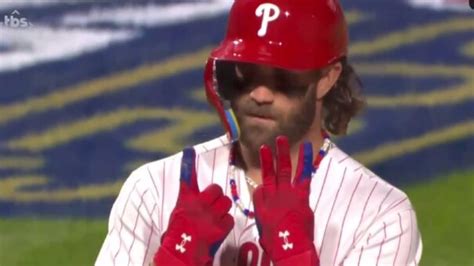 Bryce Harper S Gesture After Home Run In Nlcs Game 1 Explained