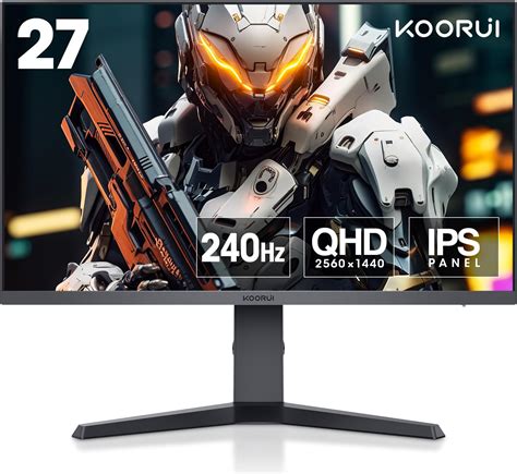 KOORUI 27 Inch Gaming Monitor 240Hz QHD 1440P IPS 1ms HDR 400