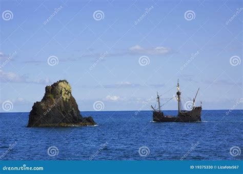 A Replica of Ship Santa Maria Stock Photo - Image of cruise, journey: 19375330