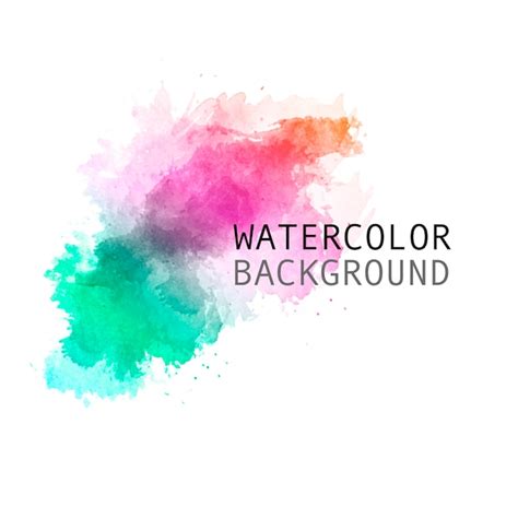 Pintado A Mano Hermoso Arco Iris Fondo Acuarelas Vector Gratis