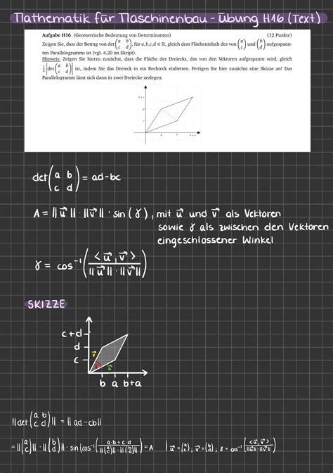 Hausübung Mathematik Für Den Maschinenbau Mathematik Fürmaschinenbau