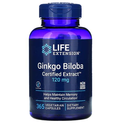 Ginkgo Biloba 120mg Life Extension Apollo Suplementos