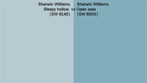 Sherwin Williams Sleepy Hollow Vs Open Seas Side By Side Comparison