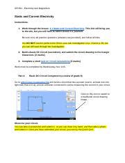 Static And Current Electricity Assignment Docx Sph U