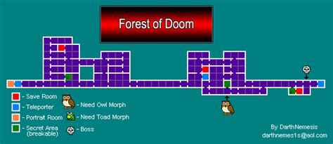 Castlevania Portrait Of Ruin Forest Of Doom Map Map For Ds By Darth