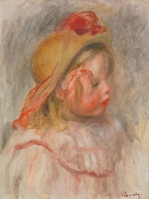 Coco En Chapeau De Paille Auguste Renoir Artwork On Useum