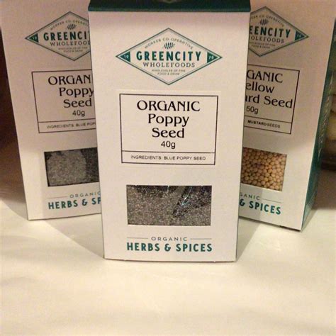 Greencity Organic Poppy Seeds 40G GO NAKED VEG