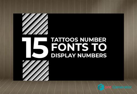 15 Best Number Fonts For Tattoos To Display Numbers in Style