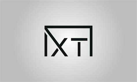 Dise O Del Logotipo De La Letra Xt Xt Logo Con Forma Cuadrada En