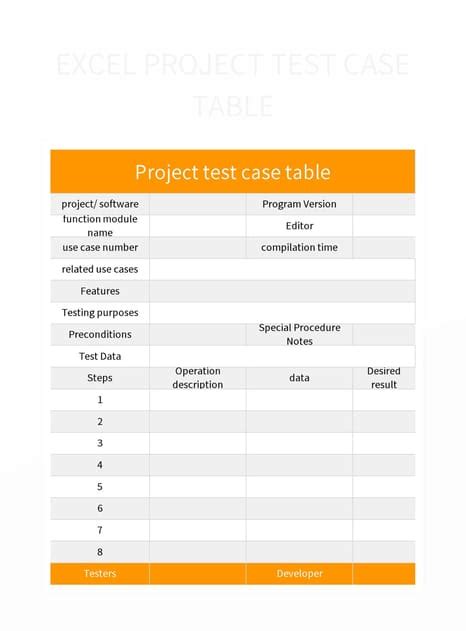 Free Test Cases Templates For Google Sheets And Microsoft Excel