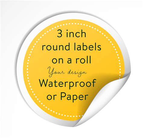 Roll Of Round Labels Circle Stickers