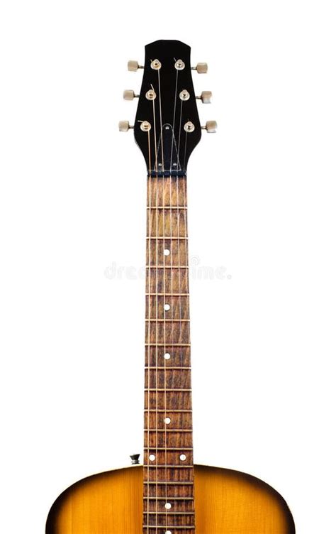 Fretboard Akustyczna Gitara Zdj Cie Stock Obraz Z O Onej Z Cedr