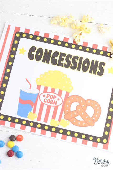 Free Concession Stand Printables FREE PRINTABLE TEMPLATES