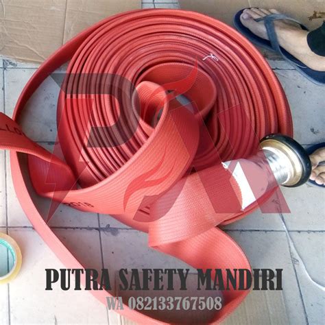 Rubber Fire Hose 2 Inch X 20 Meter Osw Syntex Unidur Coupling Machino