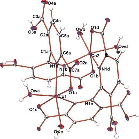 Ortep Representation Of Complex 3 Download Scientific Diagram