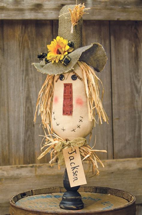 Lg. Primitive Scarecrow Folk Art Scarecrow Make Do Wood - Etsy