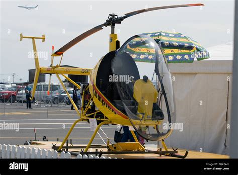 A Small Civilian Helicopter Stock Photo Alamy