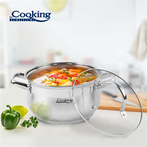 Semioala Cu Capac Cooking By Heinner Amira Inox X Cm L