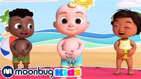 Belly Button Song! | CoComelon Dance Party Sing Along | Learn ABC 123 | Fun Cartoons | Moonbug Kids