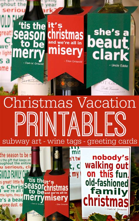 Christmas Vacation Printables Images Go Banana