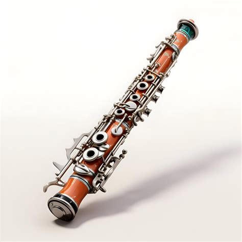 Premium Photo Clarinet On A White Background 3d Render Image