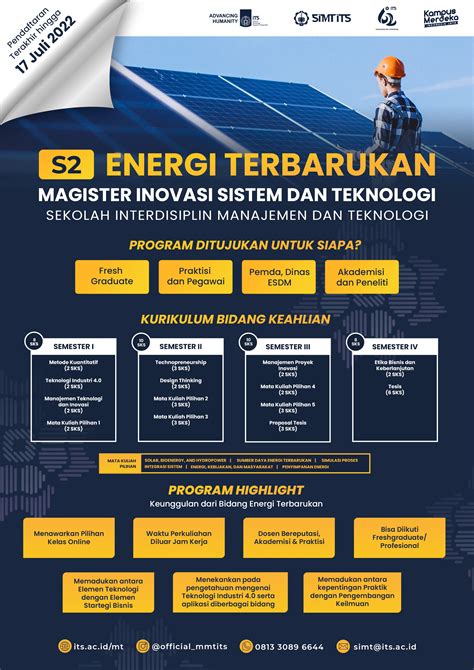 Bidang Keahlian Energi Terbarukan Program Pascasarjana Manajemen