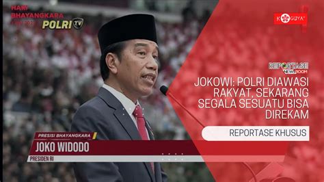 FULL Pidato Lengkap Presiden Jokowi Di Hari Bhayangkara Ke 77