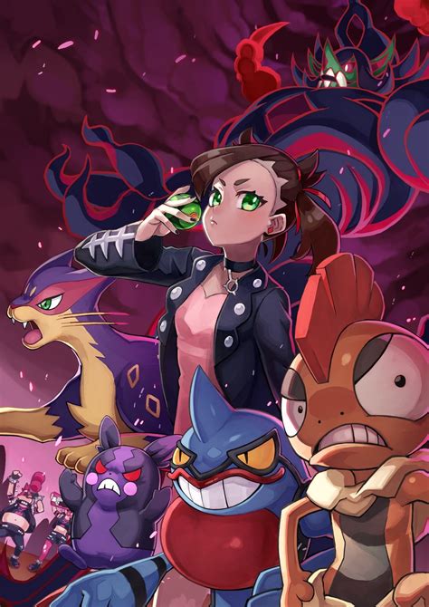 Marnie Morpeko Morpeko Liepard Team Yell Grunt And 4 More Pokemon