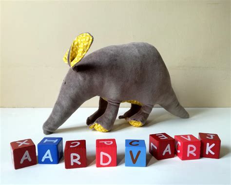 Aardvark, African Anteater Creature, Funny Soft Cuddly Grey Earthpig