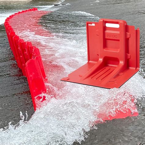 ABS Door Flood Barrier Water Barriers For Flooding Reusable For Garage