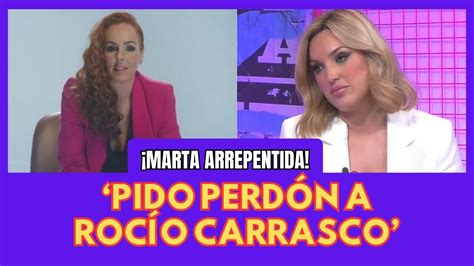 Marta Riesco PIDE PERDÓN PUBLICAMENTE Rocío Carrasco YouTube