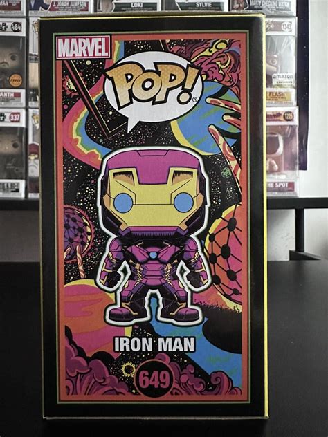 Funko Pop Iron Man Blacklight Marvel Special Edition With Pop