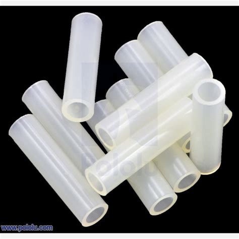 Nylon Spacer 20mm Length 5mm Od 33mm Id 10 Pack Australia Pololu Australia Robotics