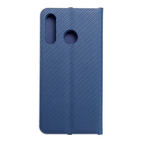 Kabura Forcell LUNA Book Carbon Do HUAWEI P30 Lite Niebieski Forcell