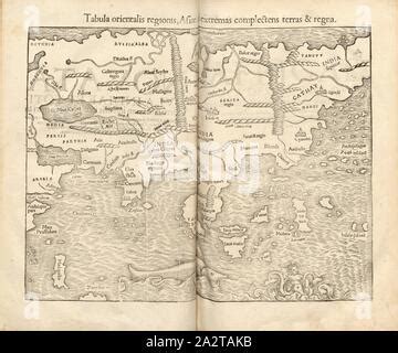 16th century Map of Asia Stock Photo - Alamy