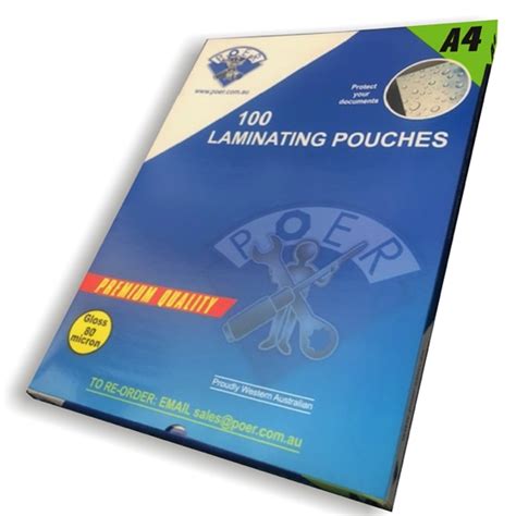 laminating pouches  pack  mic gloss poer