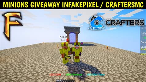 Minions Giveaway In Fakepixel Or Craftersmc How To Play Hypixel In