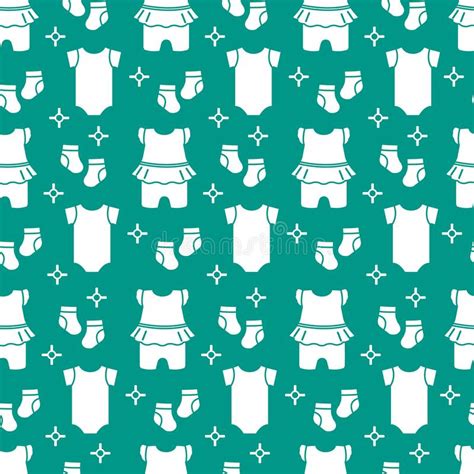 Baby Overalls Pattern Stock Illustrations Baby Overalls Pattern