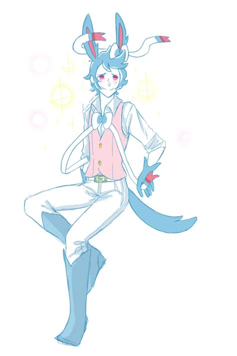 Shiny Sylveon Gijinka By Anzarga On Deviantart