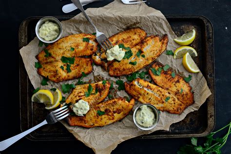 Cajun Tilapia With Lemon Tarragon Tartar Sauce Simply Scratch