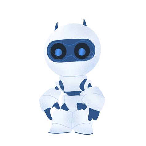 White Cute Robot White Cute Robot Png Transparent Clipart Image And