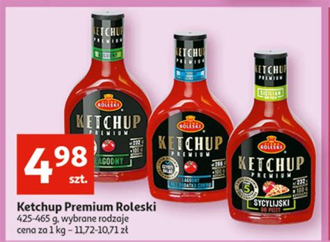 Ketchup Premium Sycylijski Do Pizzy Roleski Cena Promocje Opinie