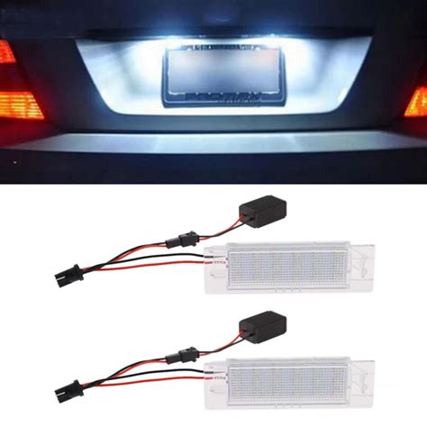 Led License Plate Lights For Vauxhall Opel Astra H J Corsa C D Insignia