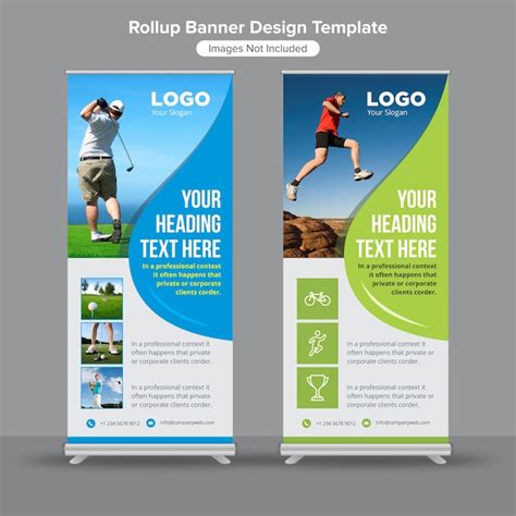 Premium Vector Roll Up Standee Banner