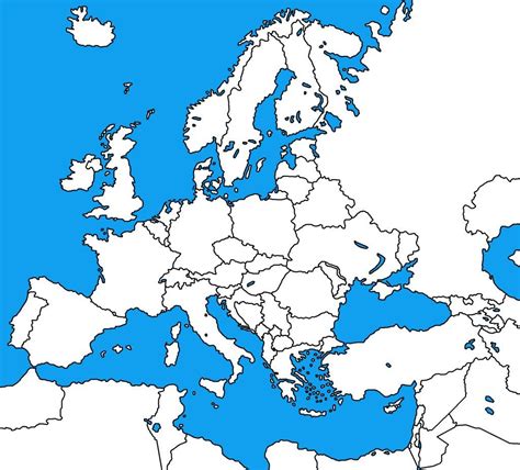 Blank Map Of Europe 1914 | : Blank Map Of Europe - Blank Map Of Europe ...