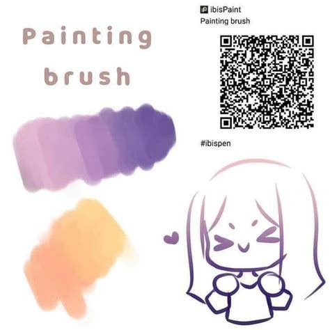 Ibis Paint Brush Qr Code Paint Brush Art Paint Brushes Paint Brush