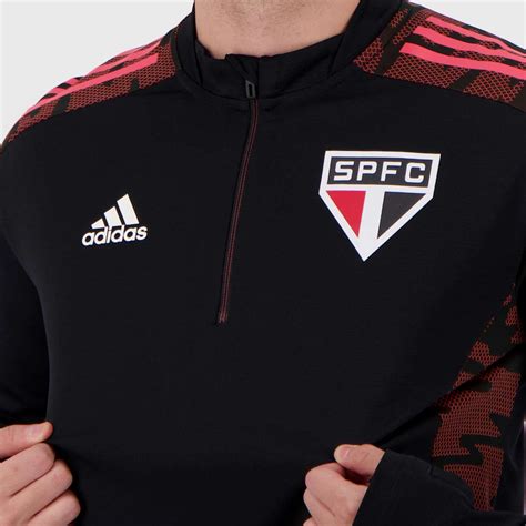 Blus O Adidas S O Paulo Treino Preto Futfanatics